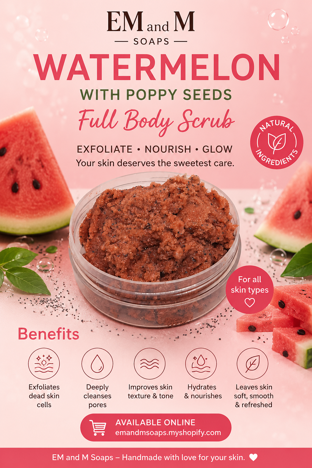 Watermelon body scrub