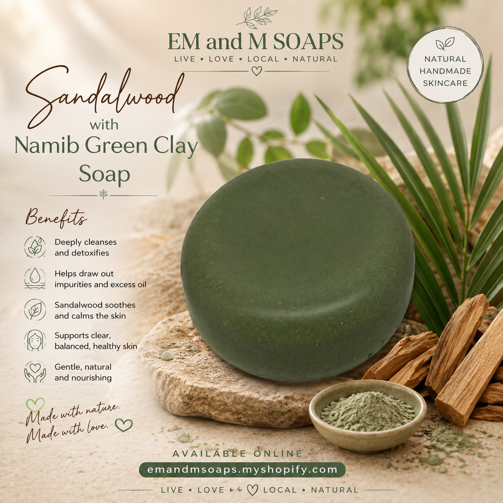 Namib Green Clay with Sandalwood soap
