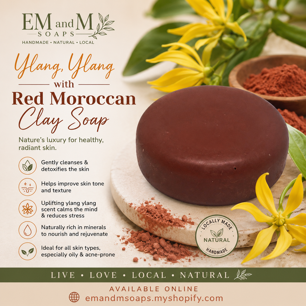 Red Moroccan Clay with Ylang Ylang soap