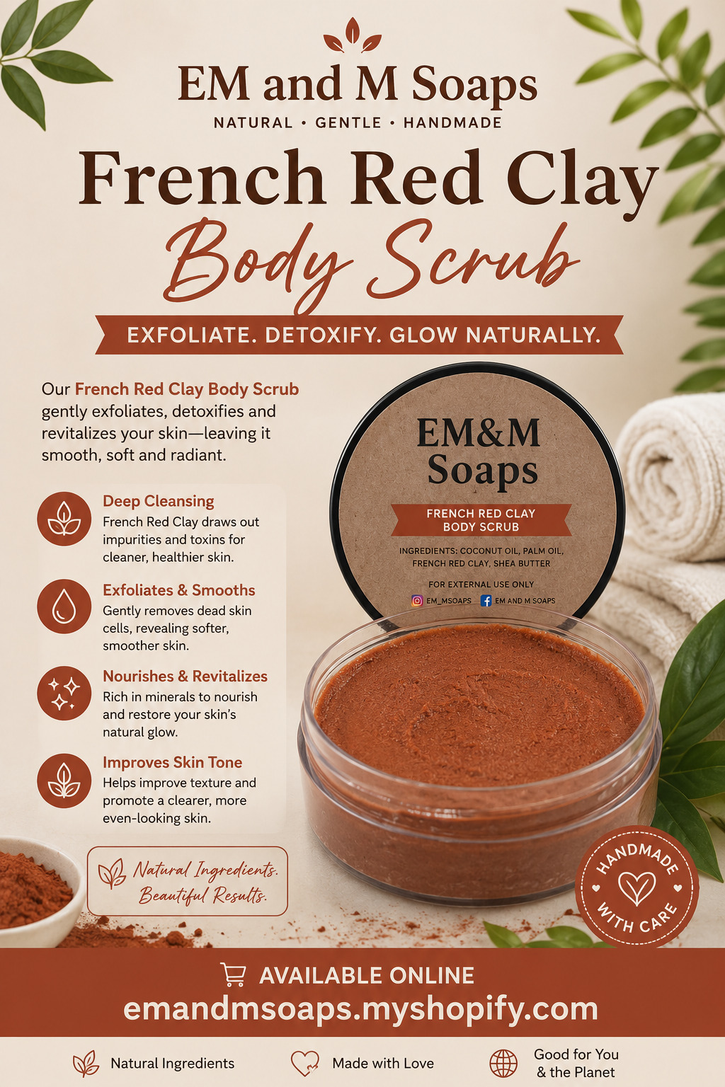 Red French Clay Scrub