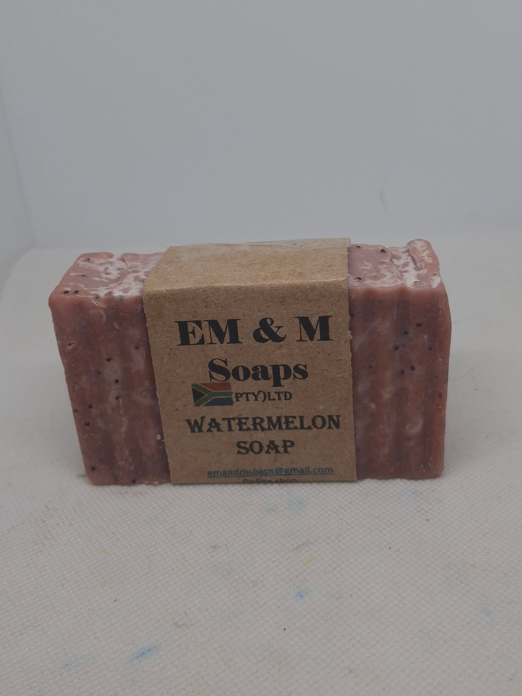 Watermelon with poppy seeds Soap