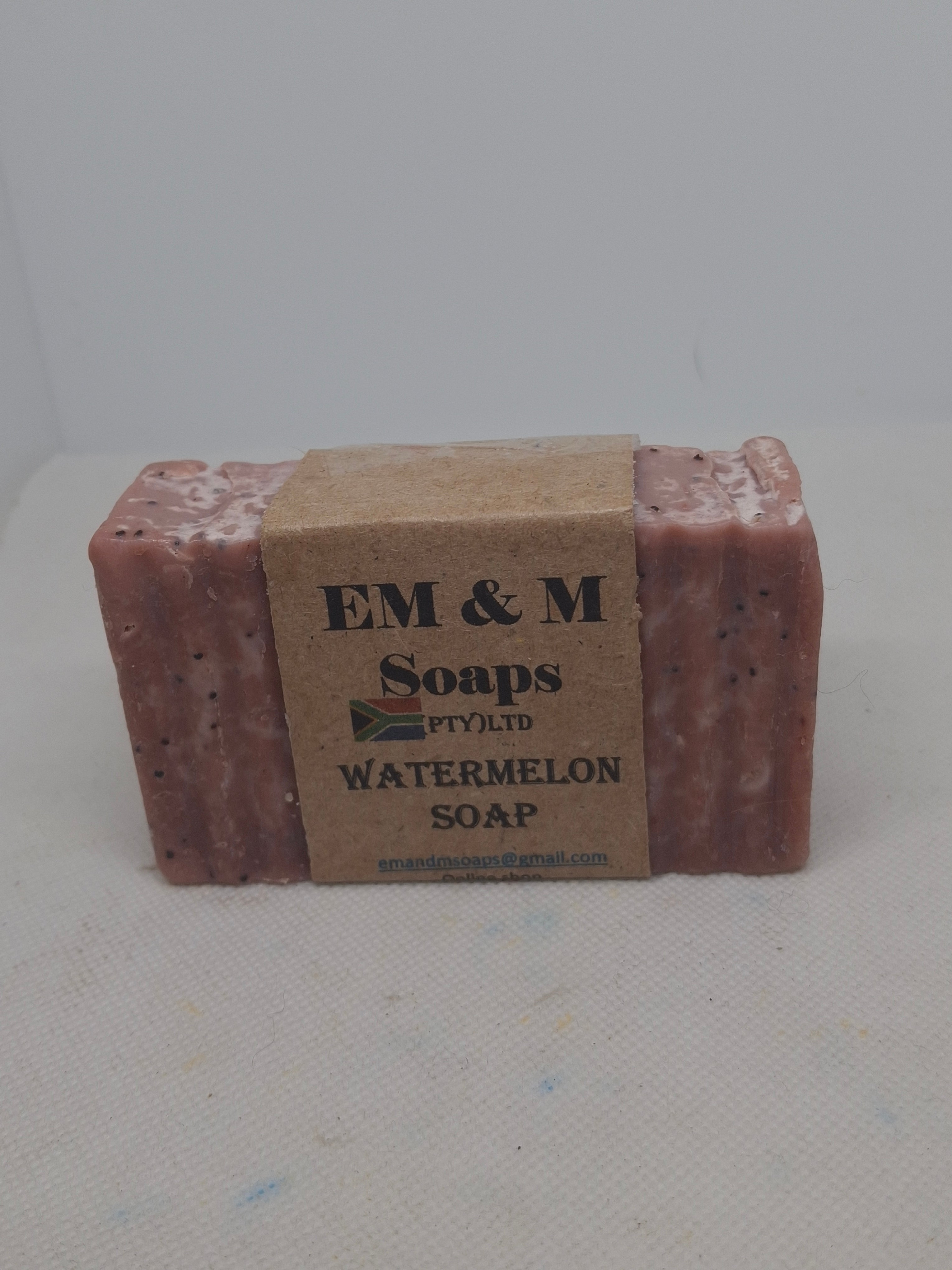 Watermelon with poppy seeds Soap