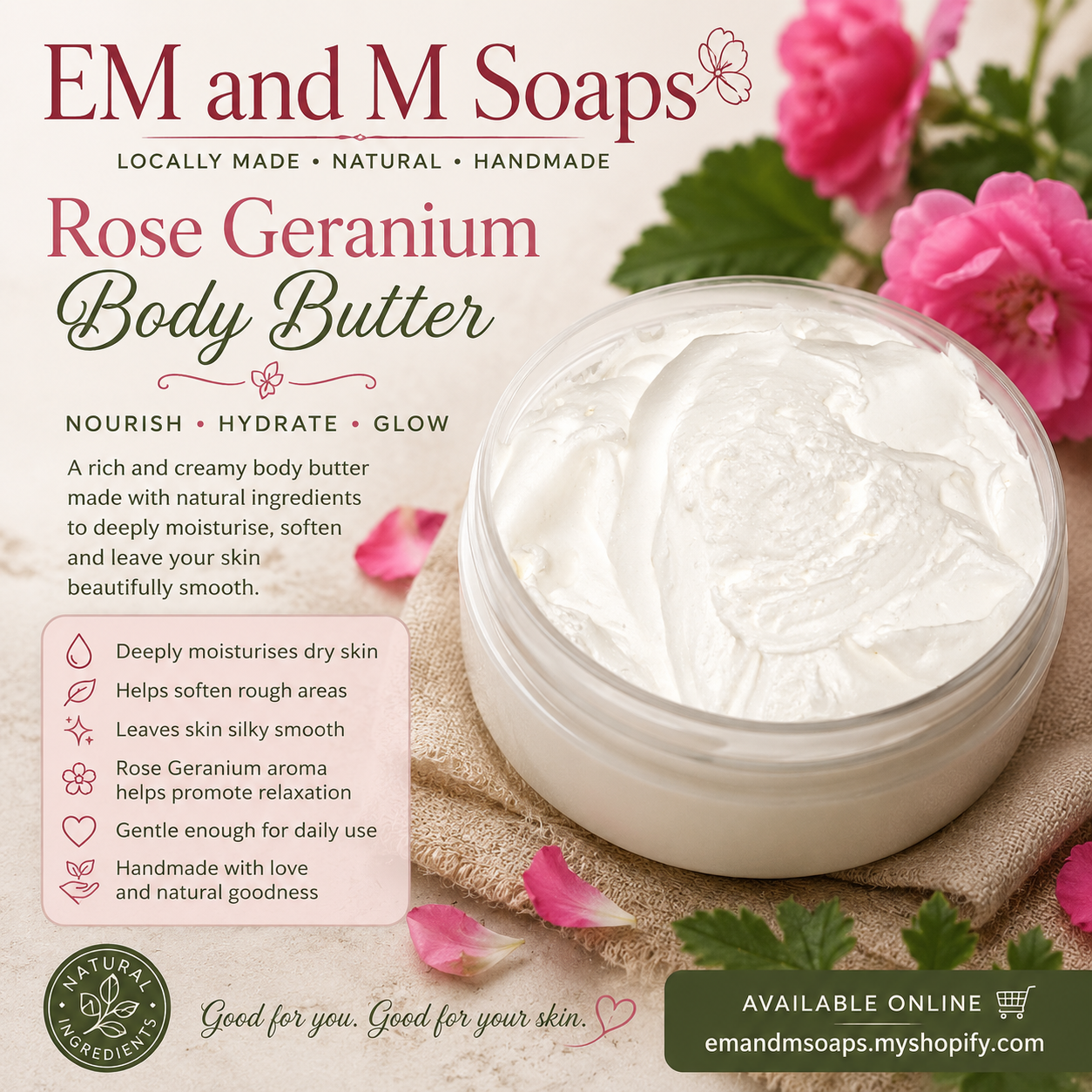 Rose Geranium Body Butter