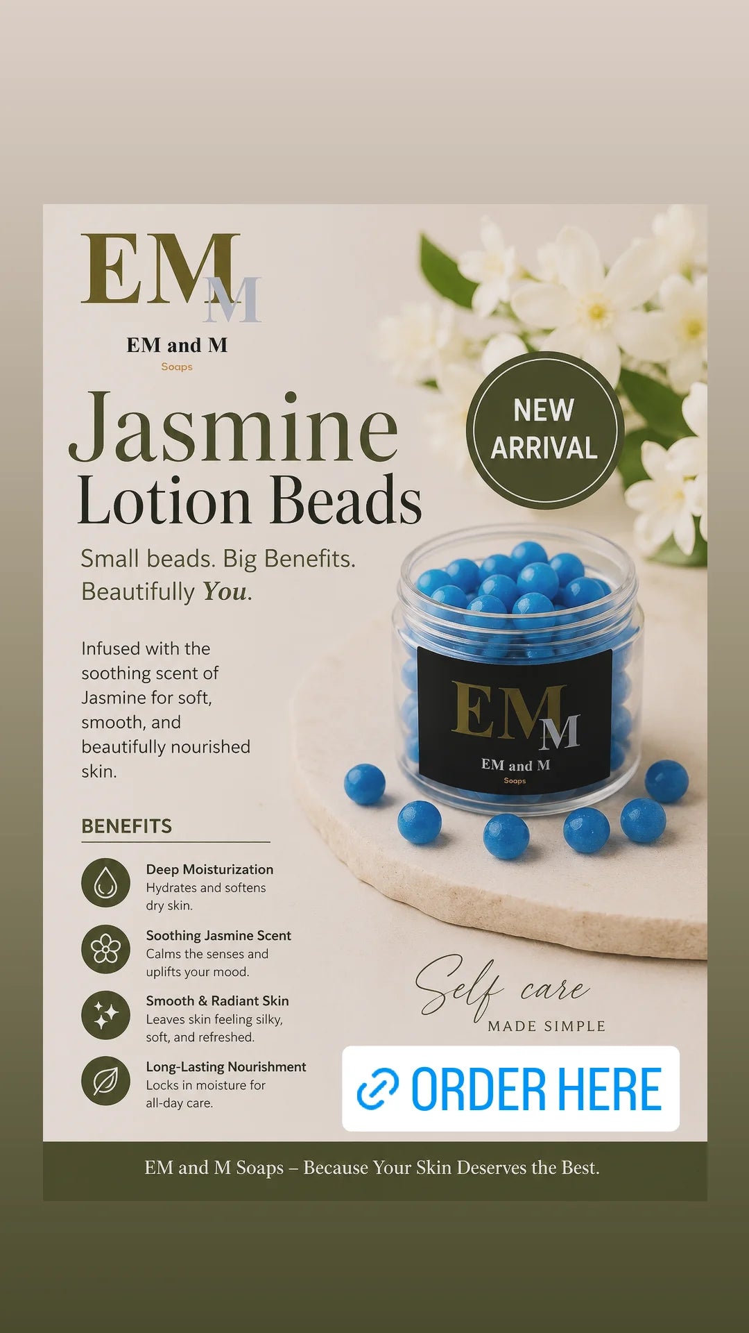 Jasmine Lotion Beads