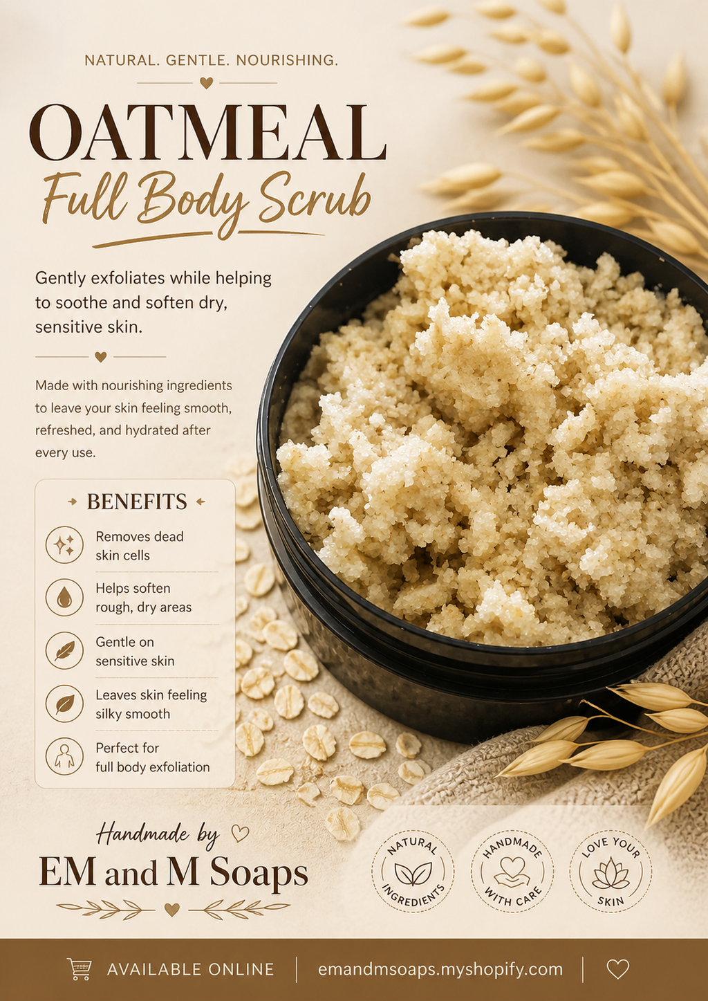 Oatmeal body scrub