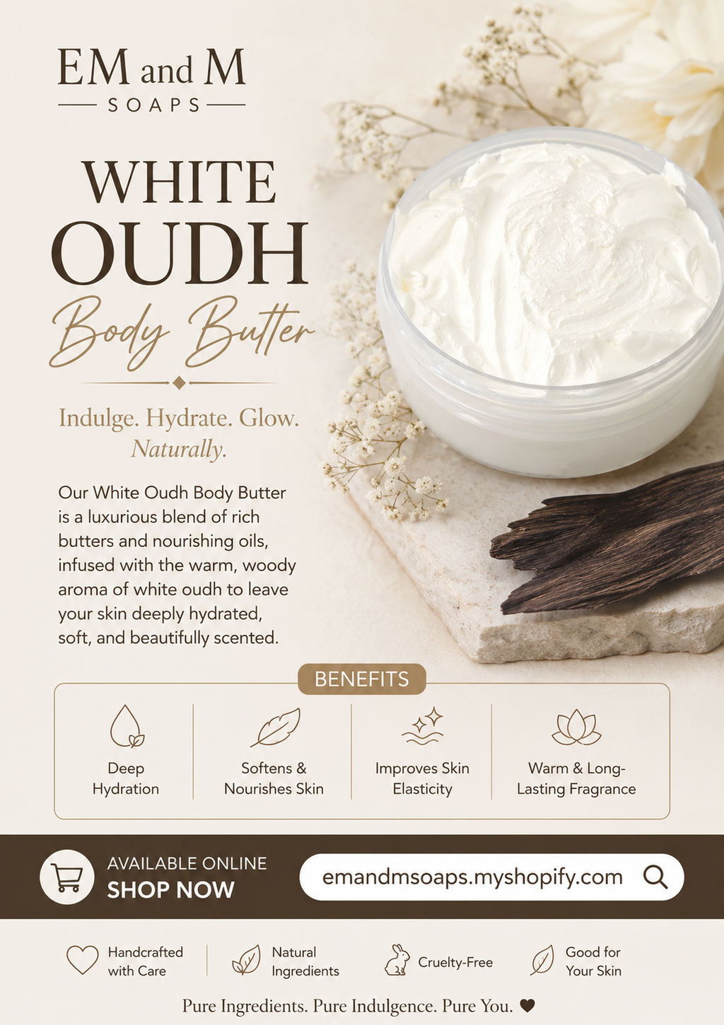 White Oudh Body butter