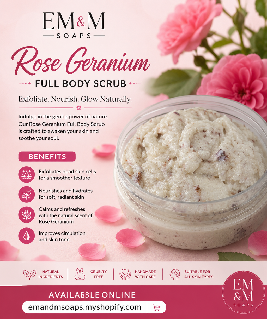 Rose Geranium Body Scrub